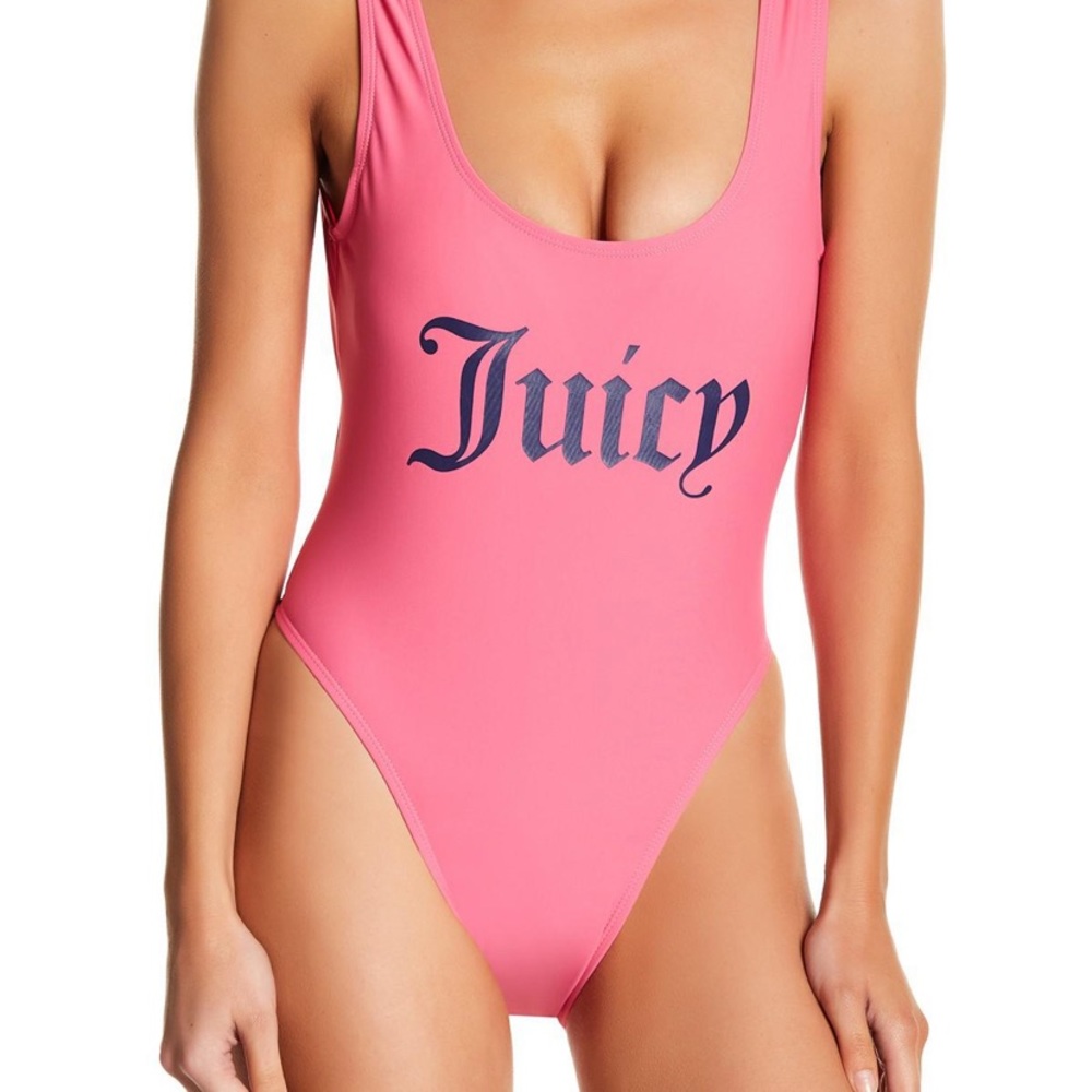 Pink Juicy Couture One Piece Bathing Suit